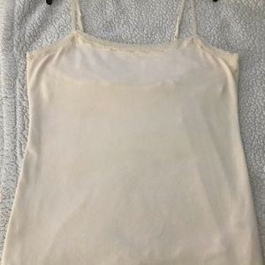 Camisole - Stretch soft Ivory bra shelf/can be worn with or without a bra.